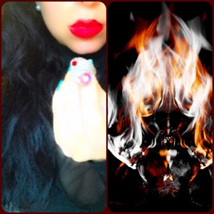 Exquisite Female SILA DJINN Ring Vessel Amulet Haunted Dark Magic Occult Rare! Sz 10