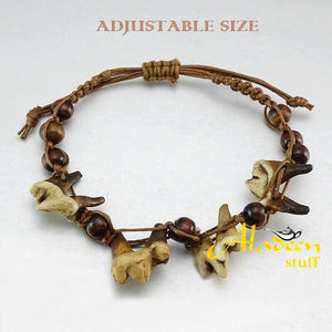 True Wicca Blessed Bracelet Good Health and Happiness made by original yak bone.