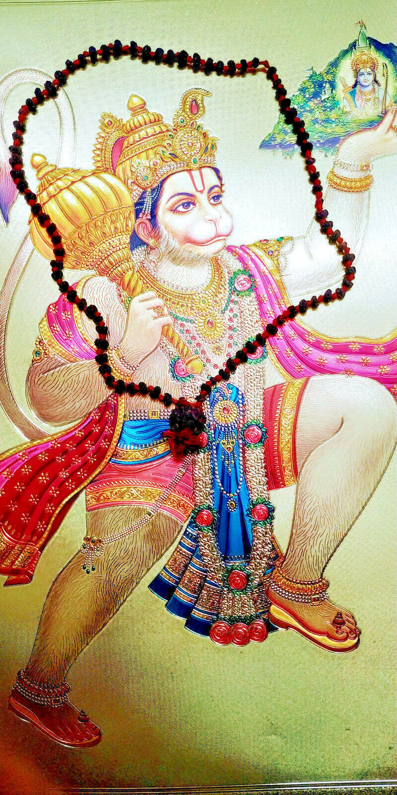 Sri Mehandipur Balaji Temple Hanuman Bead - Protection from Evil Black Magic