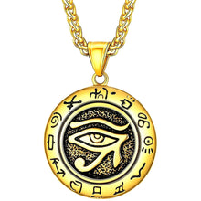 Cargar imagen en el visor de la galería, Aghori Made Pendant Uncrossing Enemy Protection Evil Eye Gold Amulet End Curses